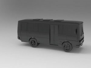 PAZ-3205 car - Bus READY TO PRINT MODEL Modèles 3D en vedette