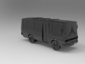 PAZ-3205 car - Bus READY TO PRINT MODEL Modèles 3D en vedette