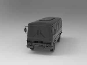 PAZ-3205 car - Bus READY TO PRINT MODEL Modèles 3D en vedette