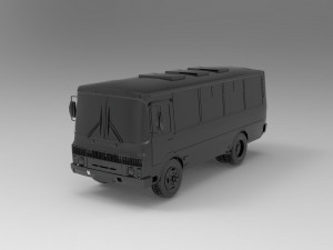 PAZ-3205 car - Bus READY TO PRINT MODEL Modèles 3D en vedette