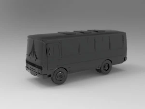 PAZ-3205 car - Bus READY TO PRINT MODEL 3D Print Model