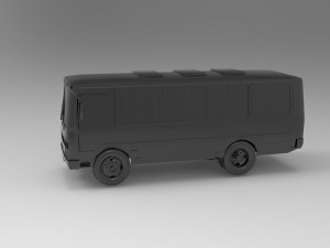 PAZ-3205 car - Bus READY TO PRINT MODEL Modèles 3D en vedette