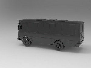 PAZ-3205 car - Bus READY TO PRINT MODEL Modèles 3D en vedette