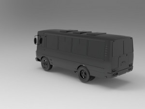 PAZ-3205 car - Bus READY TO PRINT MODEL Modèles 3D en vedette