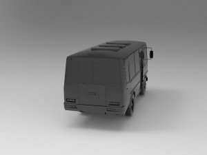 PAZ-3205 car - Bus READY TO PRINT MODEL Modèles 3D en vedette