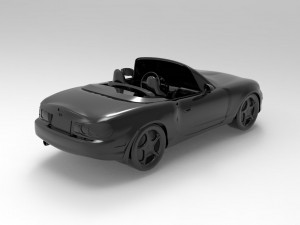 Mazda MX5 READY TO PRINT MODEL Model Cetak 3D
