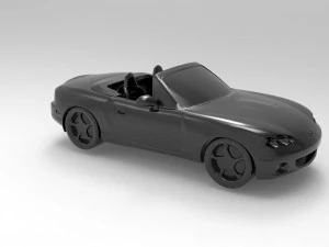 Mazda MX5 READY TO PRINT MODEL 3D Print Model