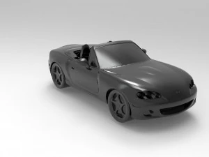 Mazda MX5 READY TO PRINT MODEL 3D Print Model