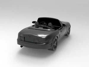 Mazda MX5 READY TO PRINT MODEL 3D Print Model