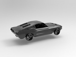 Mustang car READY TO PRINT MODEL Model do druku 3D