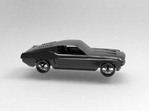 Mustang car READY TO PRINT MODEL Model do druku 3D