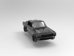 Mustang car READY TO PRINT MODEL Model do druku 3D