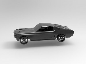 Mustang car READY TO PRINT MODEL Model do druku 3D