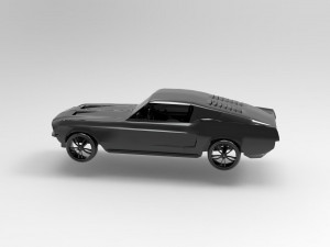 Mustang car READY TO PRINT MODEL Model do druku 3D