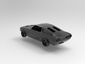 Mustang car READY TO PRINT MODEL Model do druku 3D