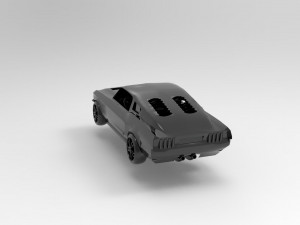 Mustang car READY TO PRINT MODEL Model do druku 3D