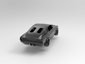 Mustang car READY TO PRINT MODEL Model do druku 3D