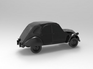 Citroen 3CV READY TO PRINT MODEL 3D Print Model