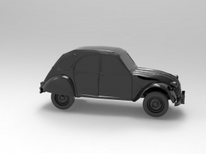 Citroen 3CV READY TO PRINT MODEL 3D Print Model