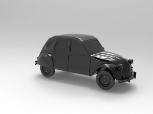 Citroen 3CV READY TO PRINT MODEL 3D Print Model
