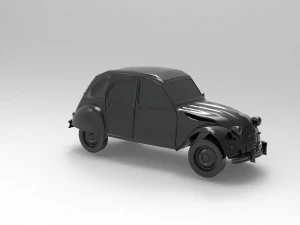 Citroen 3CV READY TO PRINT MODEL 3D Print Model