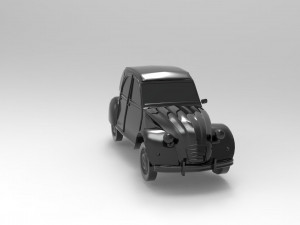 Citroen 3CV READY TO PRINT MODEL 3D Print Model