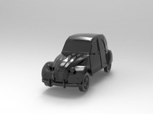 Citroen 3CV READY TO PRINT MODEL 3D Print Model