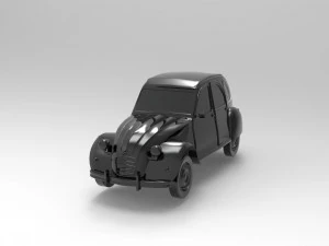 Citroen 3CV READY TO PRINT MODEL 3D Print Model
