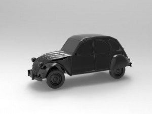 Citroen 3CV READY TO PRINT MODEL 3D Print Model