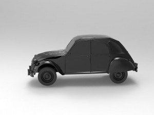 Citroen 3CV READY TO PRINT MODEL 3D Print Model