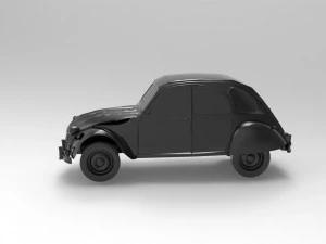 Citroen 3CV READY TO PRINT MODEL 3D Print Model