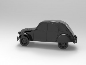 Citroen 3CV READY TO PRINT MODEL 3D Print Model