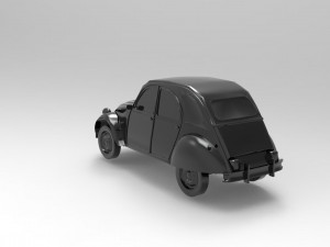 Citroen 3CV READY TO PRINT MODEL 3D Print Model