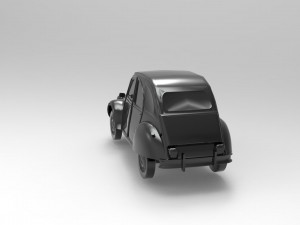 Citroen 3CV READY TO PRINT MODEL 3D Print Model