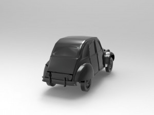 Citroen 3CV READY TO PRINT MODEL 3D Print Model
