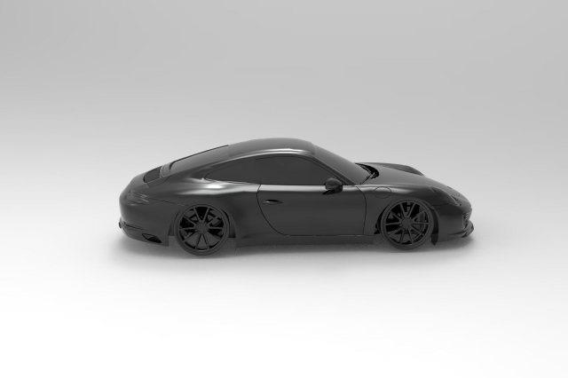 Car Porsche - 991 Vossen READY TO PRINT MODEL Modelo de impresión 3D .c4d .max .obj .3ds .fbx .stl .blend 