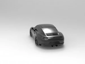 Car Porsche - 991 Vossen READY TO PRINT MODEL 3D Print Model