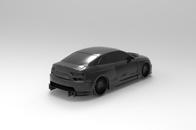 Audi RS5 READY TO PRINT MODEL 3D Принт Модель .c4d .max .obj .3ds .fbx .stl .blend 