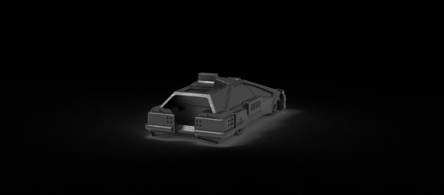 2019 Deckard Sedan - Car READY TO PRINT MODEL 3Dプリントモデル .c4d .max .obj .3ds .fbx .stl .blend 