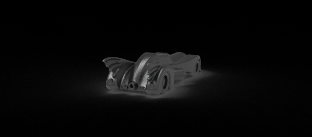 Batman Car READY TO PRINT MODEL Modelo de Impressão 3D .c4d .max .obj .3ds .fbx .stl .blend 