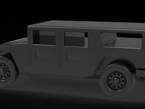 Car Hummer H1 READY TO PRINT MODEL 3D Print Model