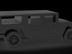 Car Hummer H1 READY TO PRINT MODEL 3D Druckmodell
