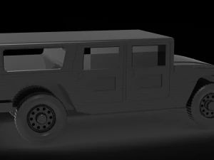 Car Hummer H1 READY TO PRINT MODEL 3D Print Model