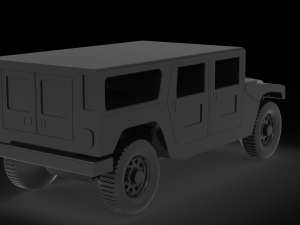 Car Hummer H1 READY TO PRINT MODEL 3D Druckmodell