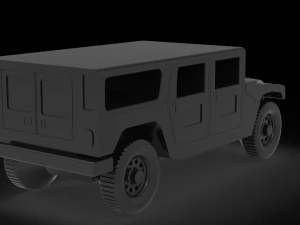 Car Hummer H1 READY TO PRINT MODEL 3D Print Model