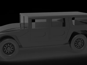 Car Hummer H1 READY TO PRINT MODEL 3D Print Model