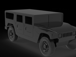 Car Hummer H1 READY TO PRINT MODEL 3D Druckmodell