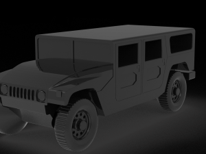 Car Hummer H1 READY TO PRINT MODEL 3D Druckmodell