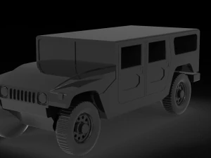 Car Hummer H1 READY TO PRINT MODEL 3D Print Model