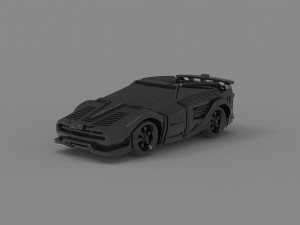 Cyberpunk Street Car READY TO PRINT MODEL 3Dプリントモデル